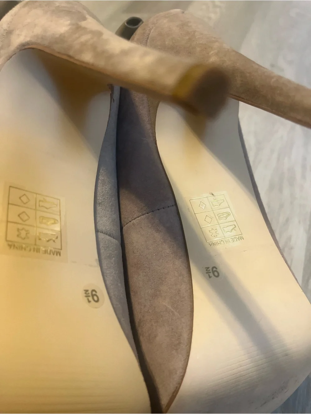 Dolce Vita Suede Bow Accent High Heel Pumps in Taupe